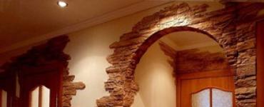 Decorating walls with stone: materials, features and photos Interior work with decorative stone
