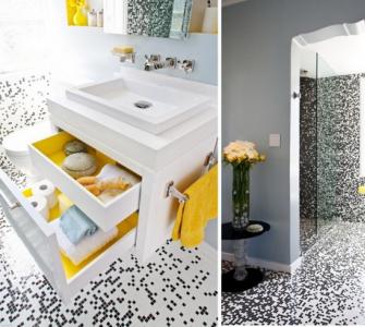 Mosaic in the bathroom - functional beauty