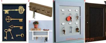 Wall key holder.  Master Class.  Beautiful key holder for the home: buy or make it yourself?  How to make a key holder for the wall with your own hands